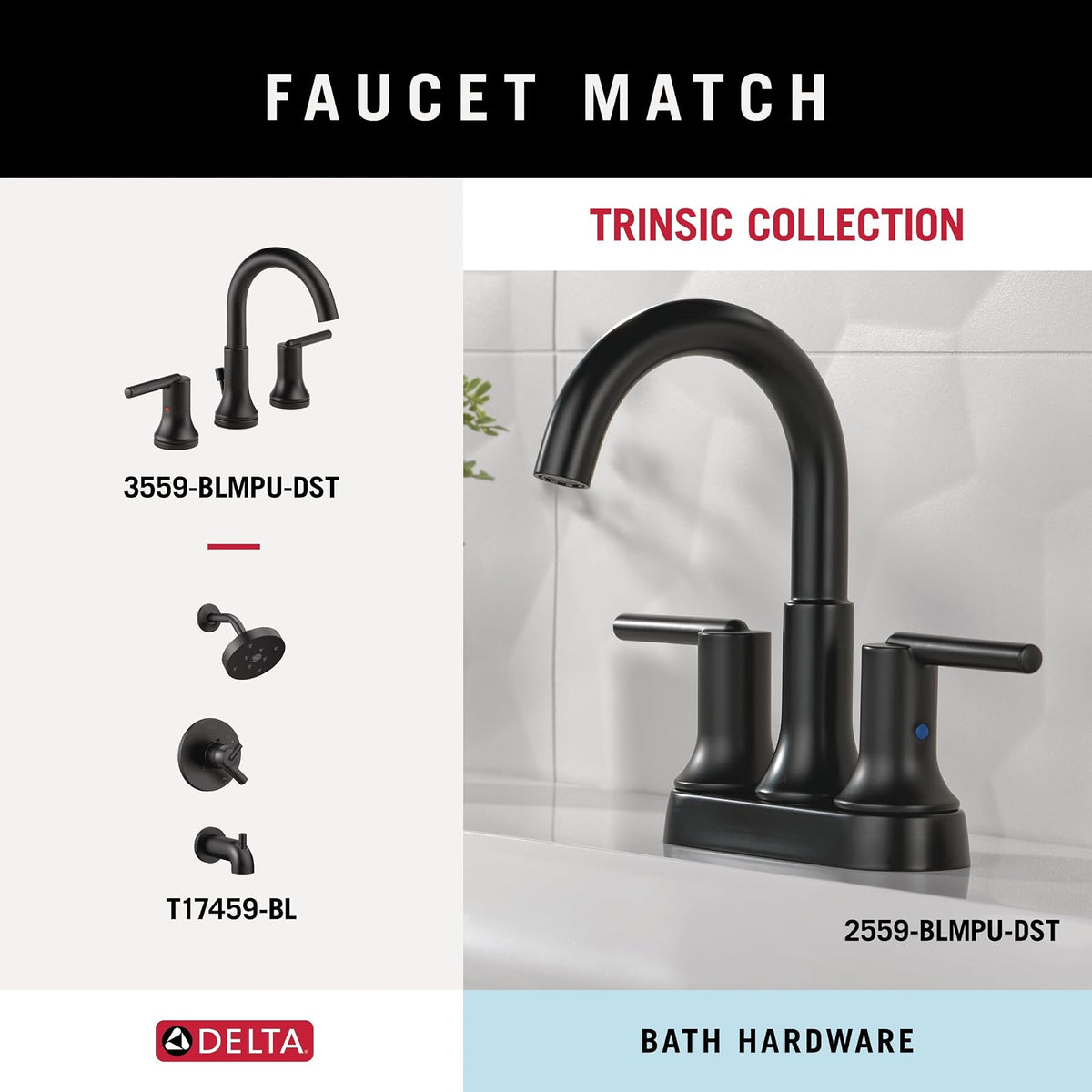 Delta Faucet 75935-BL Trinsic - Gancho para bata, color negro mate