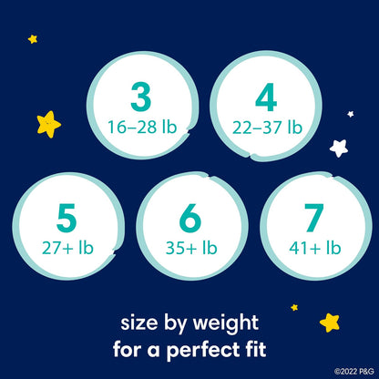 PAMPERS ZZZ Pañales Unisex Desechables Noche Etapa 7, 36 Uds, Bebé +19 Kg