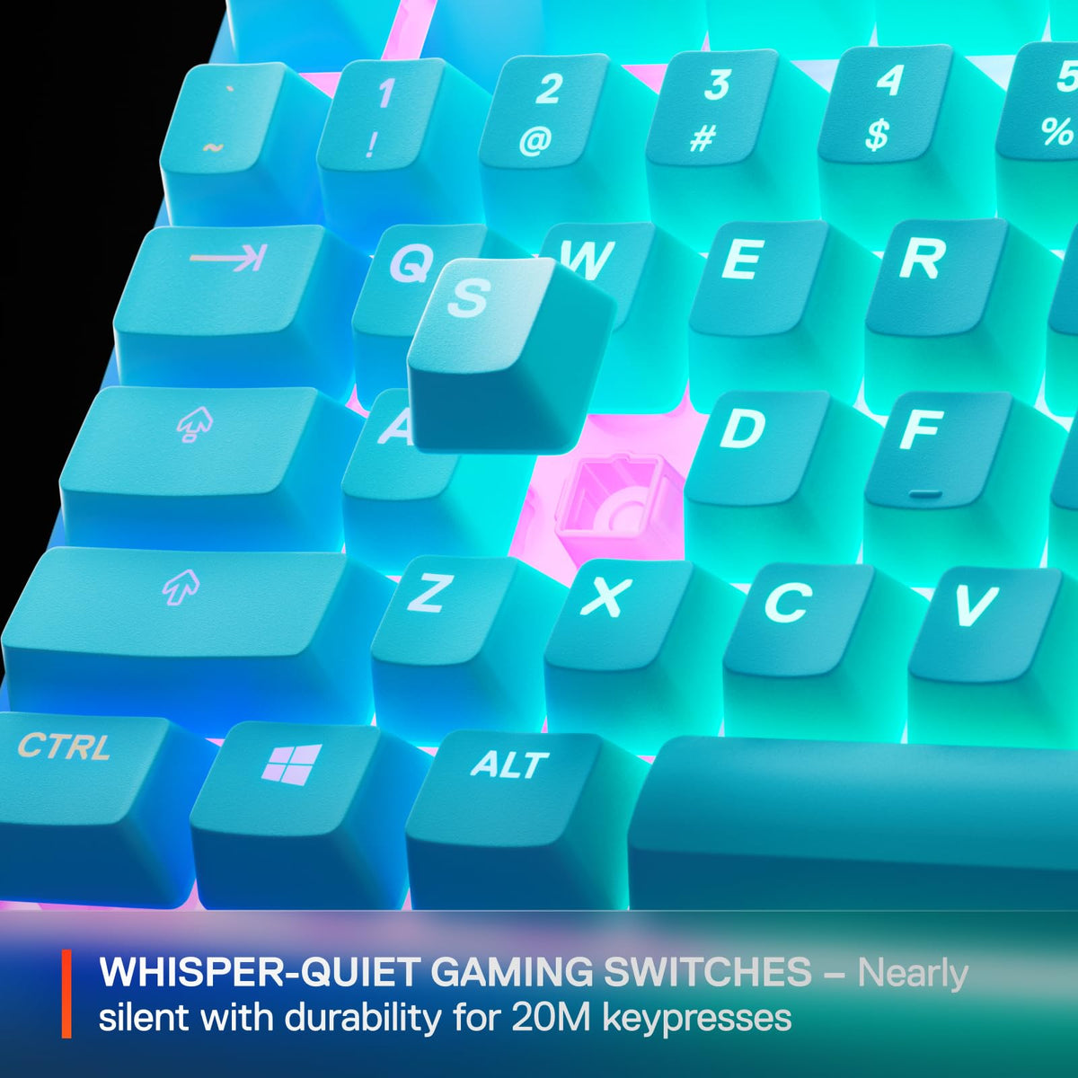 SteelSeries Teclado Mecánico Apex 3 TKL Color Aqua