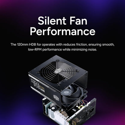 Cooler Master MWE Gold 850 V2 Fuente | 850 W, 80+ Gold, modular, ventilador HDB 120 mm, 2 conectores EPS