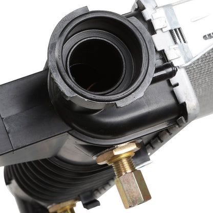 DNA Motoring OEM-RA-1488 Black Aluminum Cooling Radiator Compatible with 94-96 Mustang, 24" W X 14-7/8" H x 1" D, 1-1/2" Inlet, 1-3/4" Outlet