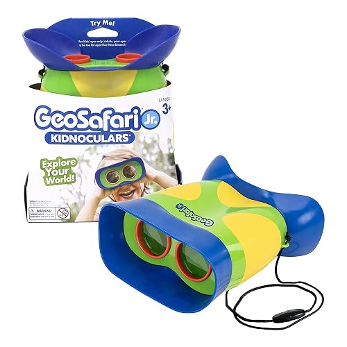 Educational Insights GeoSafari Kidnoculars | Binoculares para Niños y Niñas, Juguete de Ciencia, Campamento y Naturaleza, Regalos para Fiestas, Juegos de Exploración