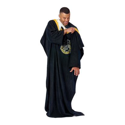 Northwest Hufflepuff Hogwarts - Manta de uniforme con mangas, 48 x 71 pulgadas, Harry Potter