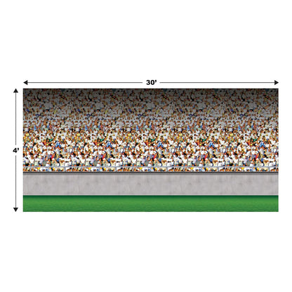 Beistle 52095 Lower Deck Stadium Backdrop, 4-Feet by 30-Feet