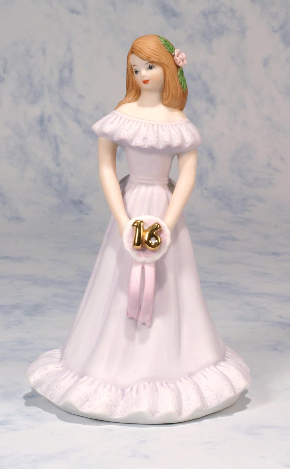 Enesco E9540 Growing up Girls from Brunette Age 16 Figurine 6.5 IN