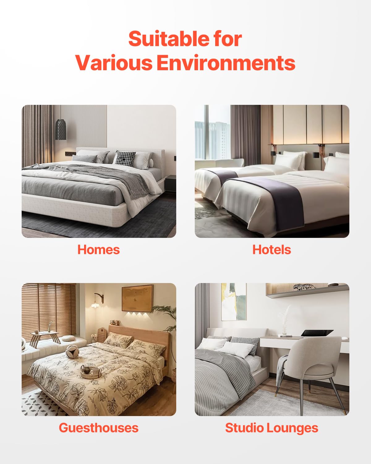 VEVOR - Somier de cama tamaño Queen con tela lavable, marco de metal resistente para cama Queen, base de colchón de 9 pulgadas, capacidad máxima de peso de 3500 libras, fácil montaje, 79.1 pulgadas de