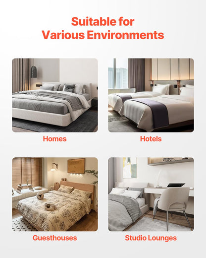 VEVOR - Somier de cama tamaño Queen con tela lavable, marco de metal resistente para cama Queen, base de colchón de 9 pulgadas, capacidad máxima de peso de 3500 libras, fácil montaje, 79.1 pulgadas de