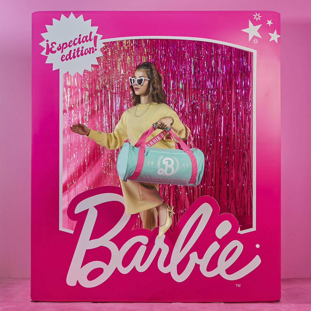 Mochila Para Gym Deportiva Barbie Turquesa