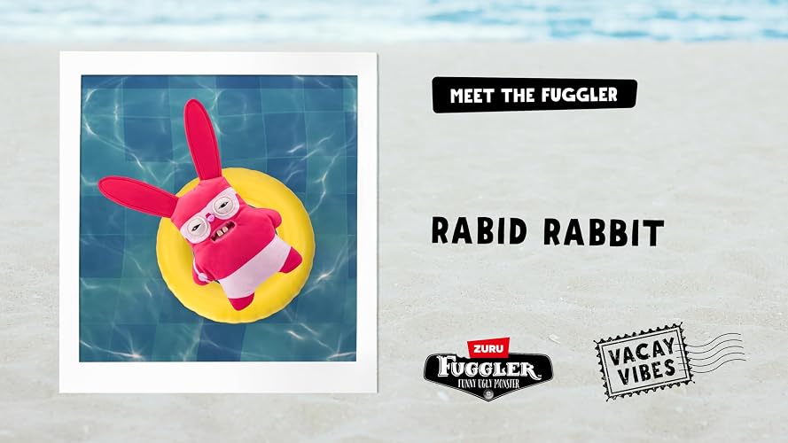 Fuggler-Vacay Vibes 9 Pulgadas Serie 1 Felpa (Conejo rabioso - Rojo)