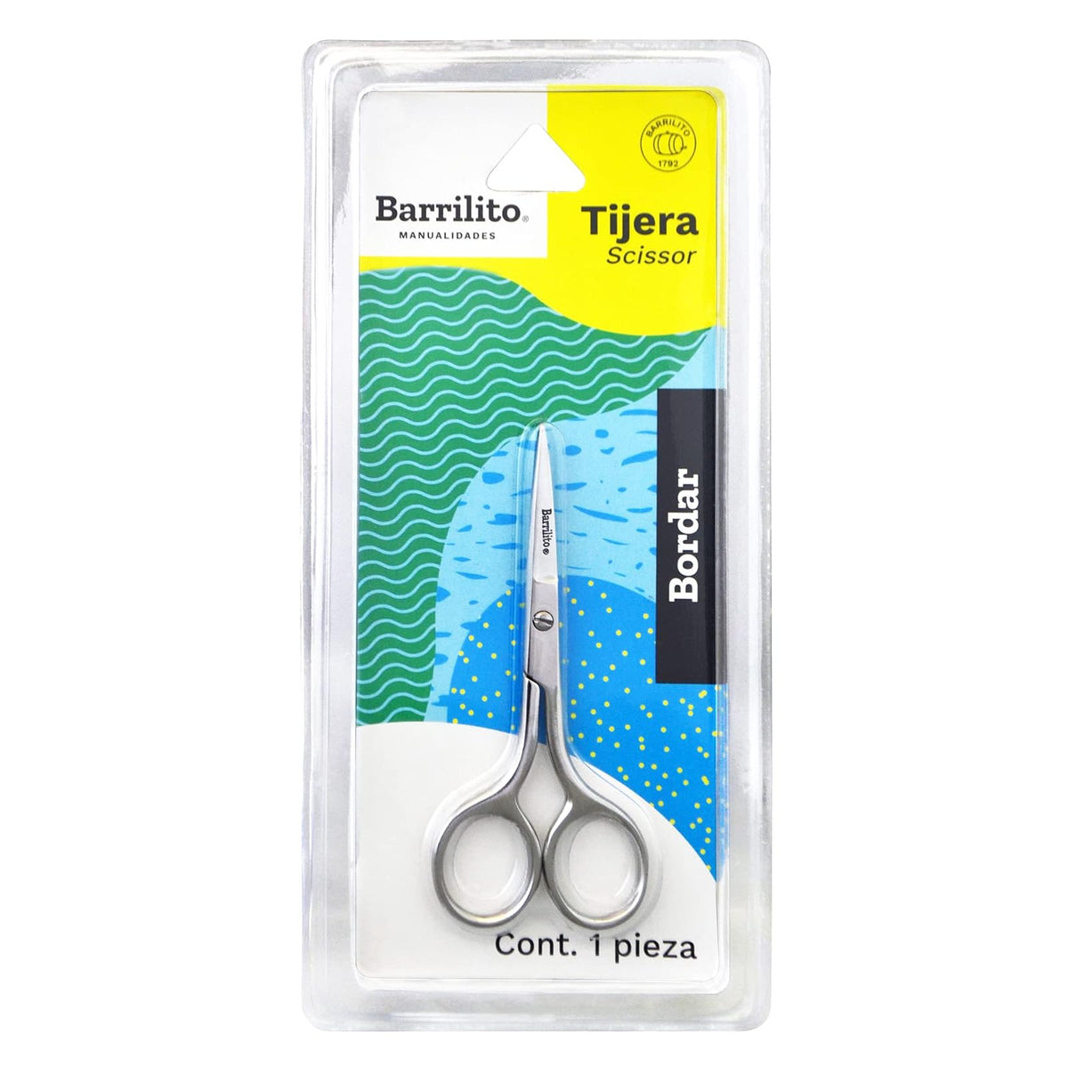 Barrilito Tijera de Bordar Profesional, Forjada en Acero Inoxidable 8375-4CN