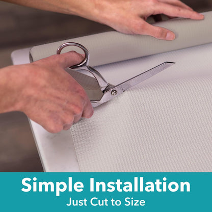 Smooth Parte Superior EasyLiner para armarios y cajones, fácil de Instalar y Cortar para Ajustar, Papel de Estante y Forro de cajón no calcomanía, Forro Antideslizante para despensa de Cocina, 12