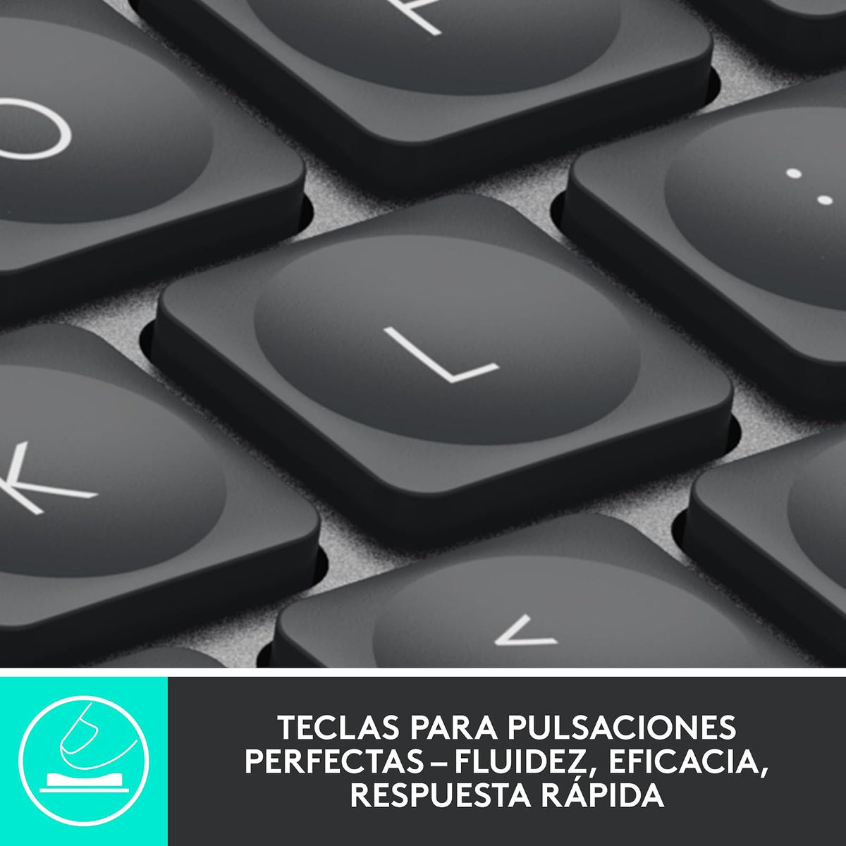 Logitech, MX Keys for Business, Teclado inalámbrico Iluminado avanzado, Escritura táctil con Respuesta óptima, Retroiluminación, Bluetooth, USB-C, Apple macOS, Microsoft Windows, Linux