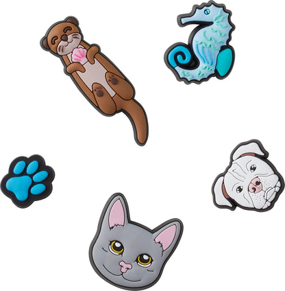 Crocs Jibbitz Charms Animal 5 paquetes | Jibbitz para Crocs dijes para zapato para Unisex adulto