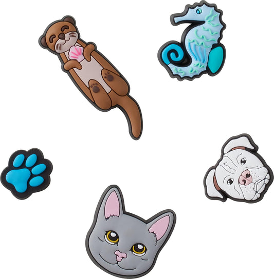 Crocs Jibbitz Charms Animal 5 paquetes | Jibbitz para Crocs dijes para zapato para Unisex adulto