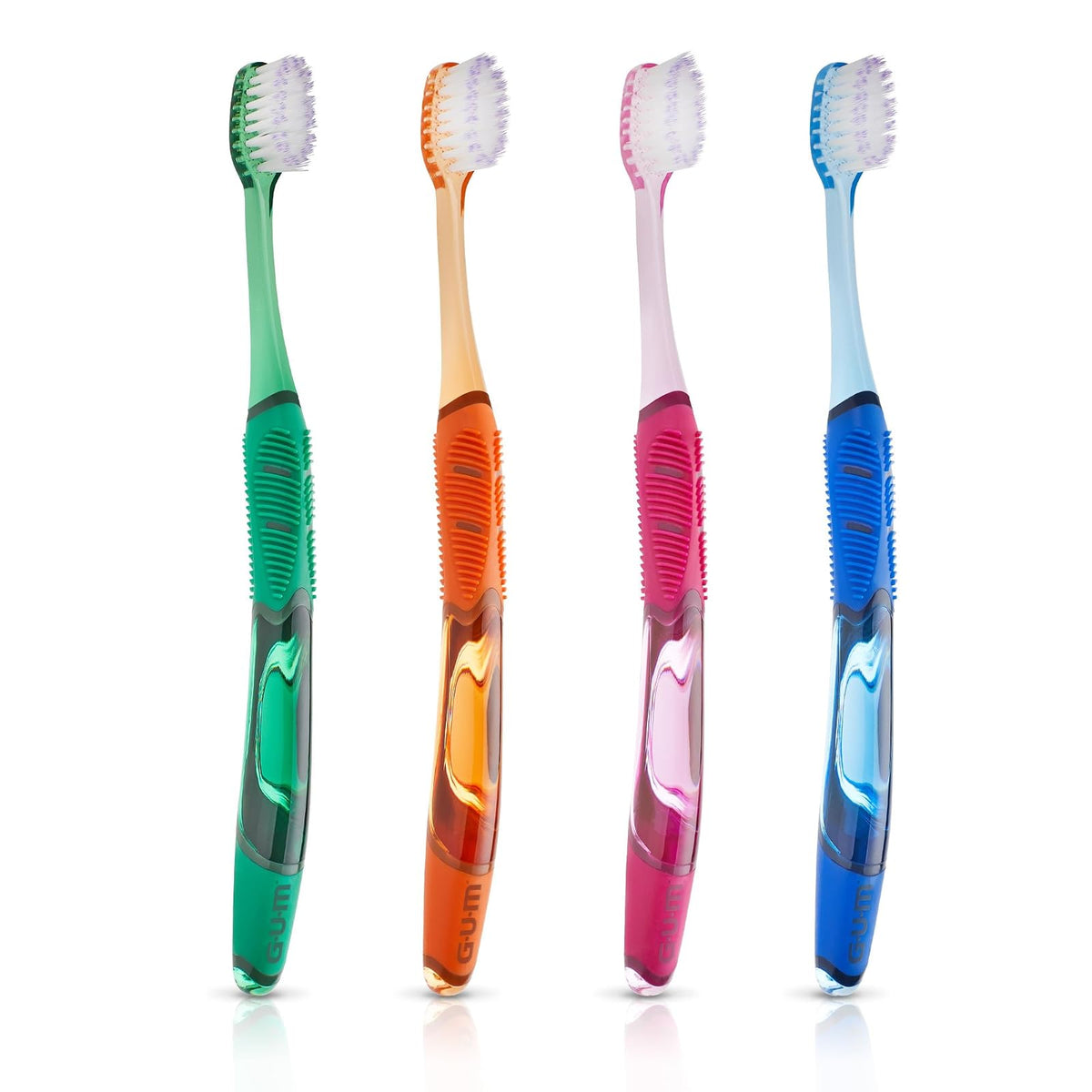 GUM Technique Deep Clean cepillo para polvo de dientes – Cabeza compacta, cepillos de dientes suaves para adultos con cerdas suaves sensibles, 1 unidad (paquete de 6)