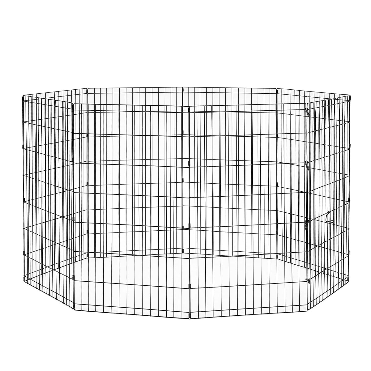 New World Pet Products Corral Plegable de Ejercicio para Mascotas, Negro - Large Dog Pen: 42 " - Large Dog Pen: 42-pulgadas - Parque de juegos para mascotas