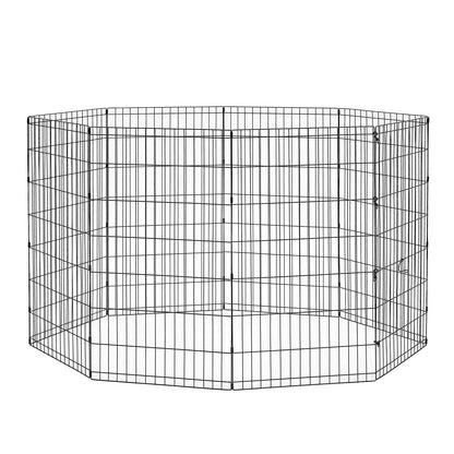 New World Pet Products Corral Plegable de Ejercicio para Mascotas, Negro - Large Dog Pen: 42 " - Large Dog Pen: 42-pulgadas - Parque de juegos para mascotas