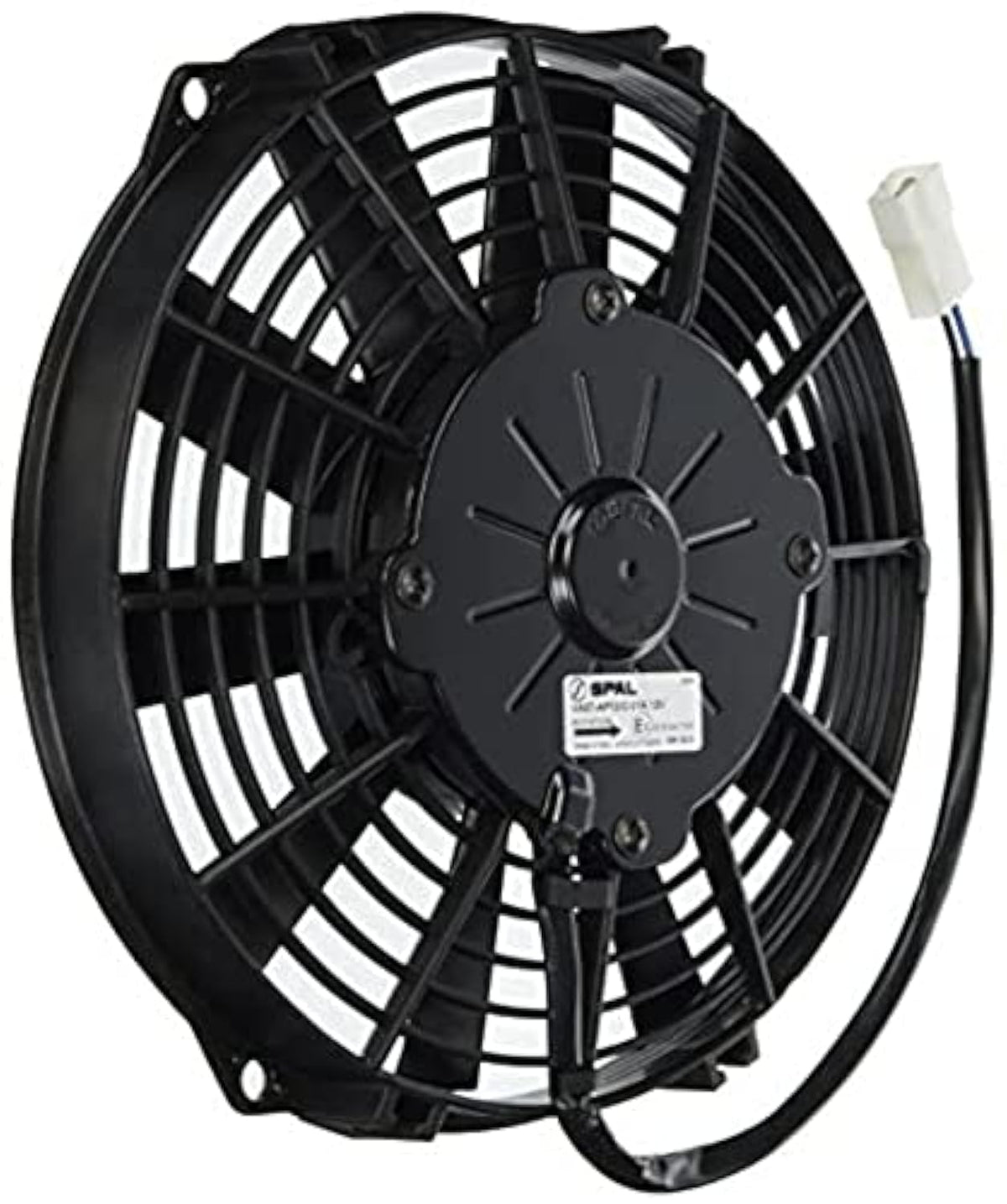 Spal 30100392 Ventilador de perfil bajo de hoja recta de 9 pulgadas, color negro