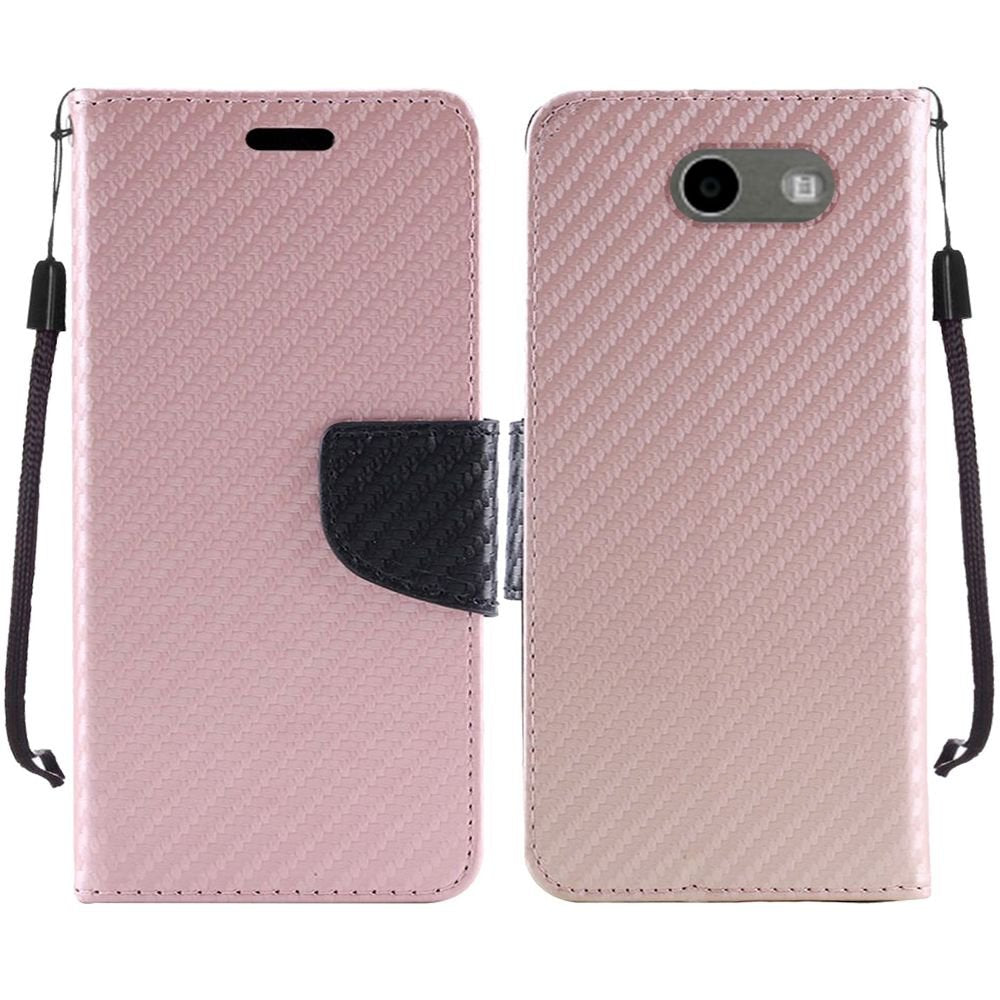 HRWireless HR - Carcasa para Samsung J3 Emerge (inalámbrico, PC y TPU), Color Negro, Rose Gold