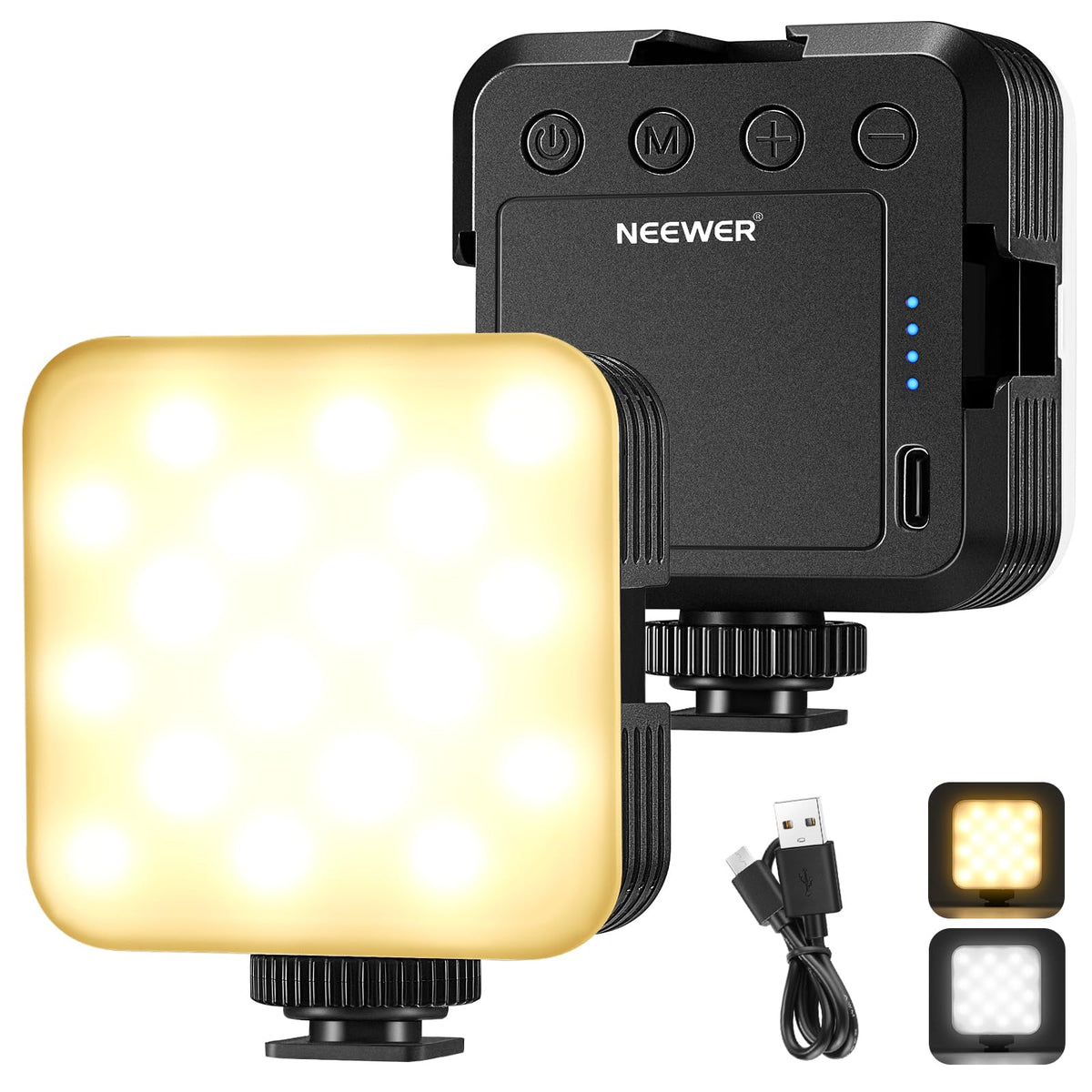 NEEWER Mini Luz LED RGB Magnética para Cámara y Video - NL-36AI