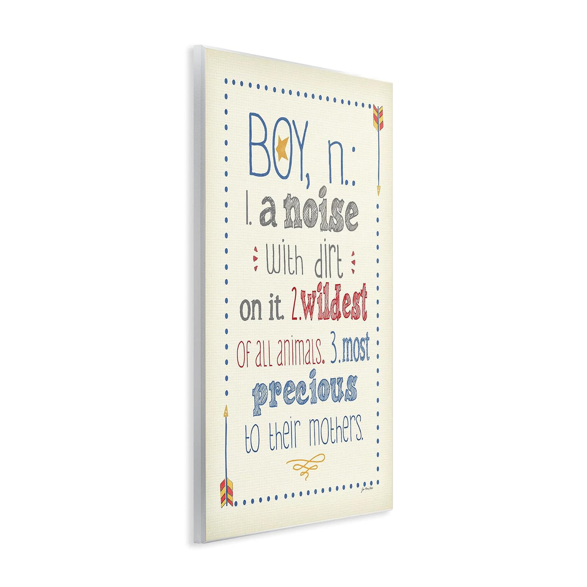 The Kids Room by Stupell Textual Art - Placa de pared (28 x 0,5 x 38 cm), diseño de ruidos