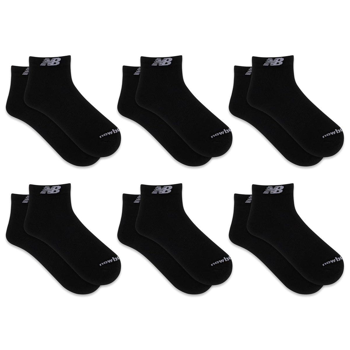 New Balance Low Cut 6 Pair Corte bajo, 6 pares Unisex adulto
