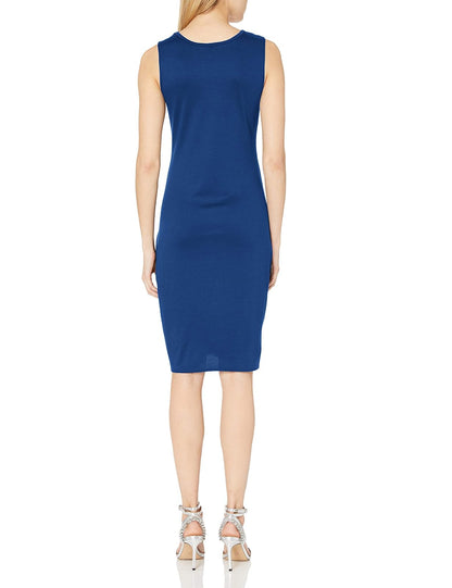 Star Vixen Women's Sleeveless Classic Slim Fit Midi Sheath Dress
