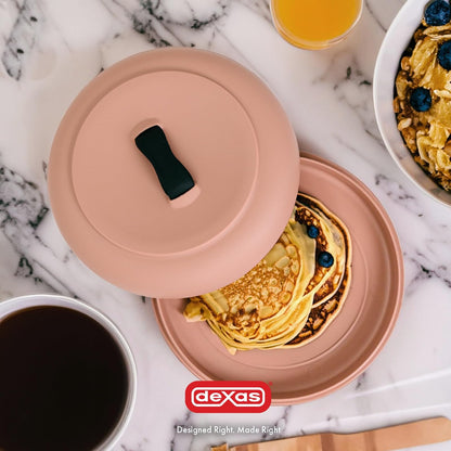 Dexas - Calentador de omelette de 8.75 pulgadas, calentador de omelette para microondas, color Terra Cotta, perfecto para calentar tortillas, pan, panqueques, pan de maíz, calentadores de alimentos,