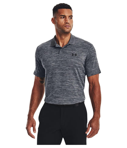 Under Armour Performance 3.0 Playera de Golf, Hombre - (012) Pitch Gray - Black - Medium Alto