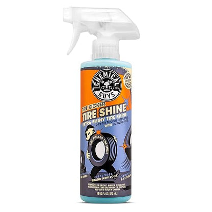 Chemical Guys TVD11316 - Pulverizador de neumáticos Extra Brillante (Funciona en Goma, Vinilo y plástico), 16 onzas + 3M Scotch-Brite Paño Microfibra de Colores