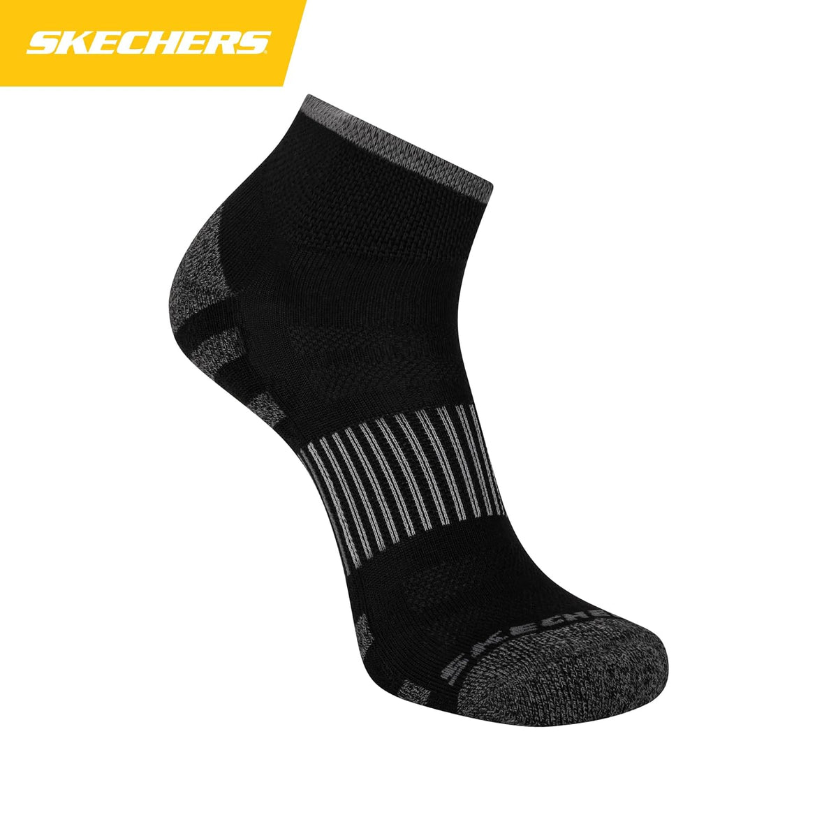 Skechers 8-pack Work Collection Quarter Crew Socks, Extended Cushion & Mesh Ventilation Calcetines Hombre