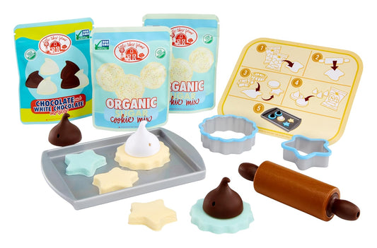 Little Tikes Creative Chefs - Kit de Galletas con Arena de Juego Make-It Mix (11 Accesorios), Juego de panadería Realista para niños y niñas, a Partir de 3 años