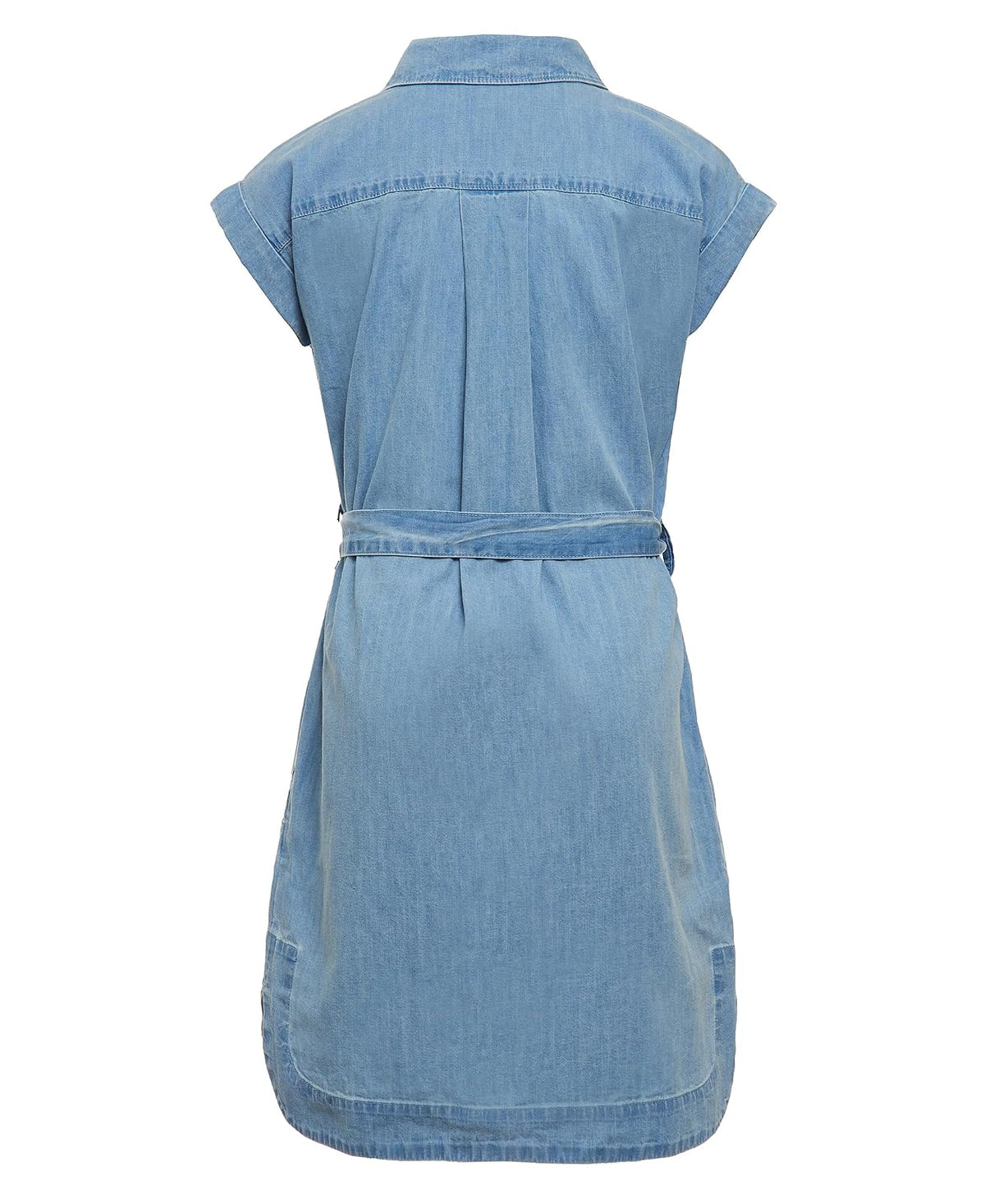 Calvin Klein - Vestido Camisero de Mezclilla Ligero de Manga Corta para niñas