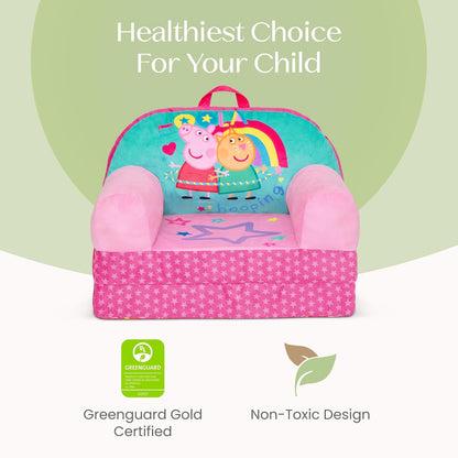 Delta Children - Silla Infantil Peppa Pig Cozee Buddy con certificación Greenguard Gold, Rosa