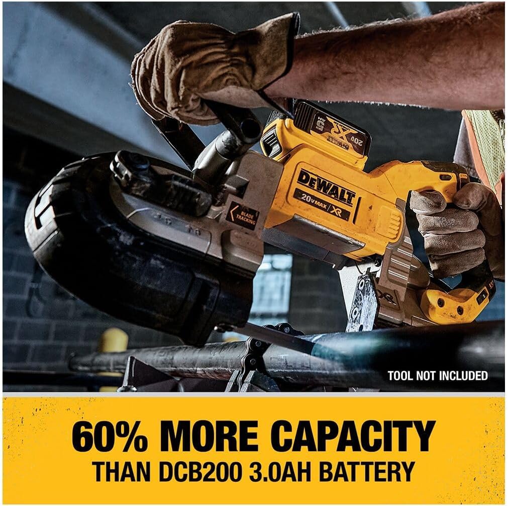 DeWalt Kit de Arranque de Batería DCB205C, Amarillo