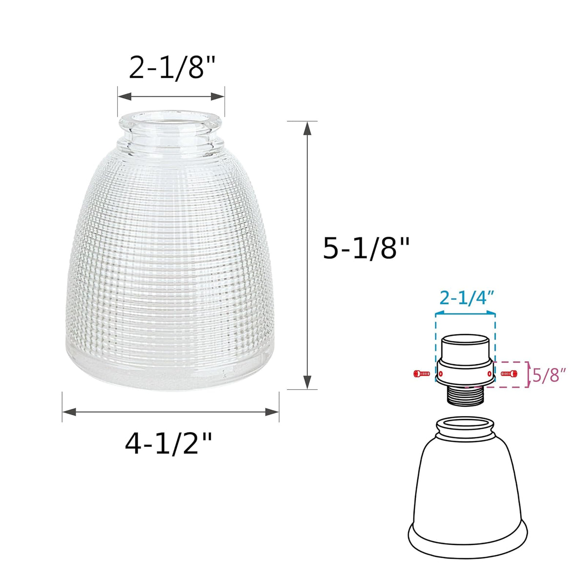 Aspen Creative 23111-4 Estilo contemporáneo transparente con visualización de patrón de cuadrícula, tamaño más ajustado de 2-1/8 pulgadas, 15.3 cm de alto x 10.3 cm de diámetro, paquete de 4 vasos de