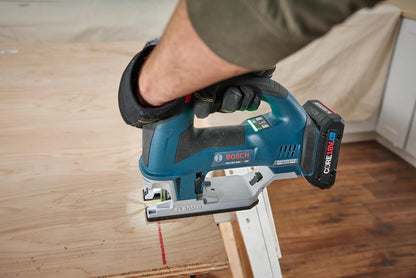 BOSCH GST18V-60CN Sierra de calar con mango superior conectada sin escobillas de 18 V, 3.800 SPM, luz LED, cambio de hoja sin herramientas (herramienta desnuda)