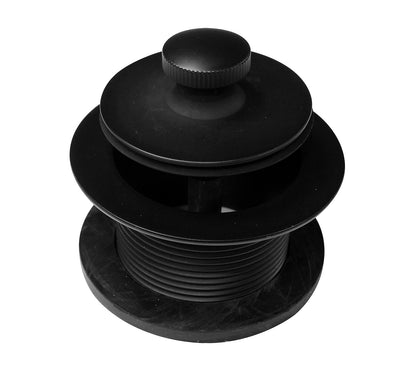 Westbrass D94-2-62 - Juego de rebosadero de dos agujeros, color negro mate
