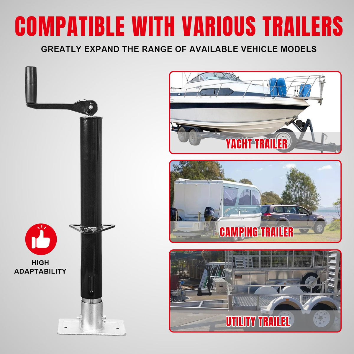 Road Dawg Gato de Remolque A-Frame 2000 lbs Negro ATR39004MB