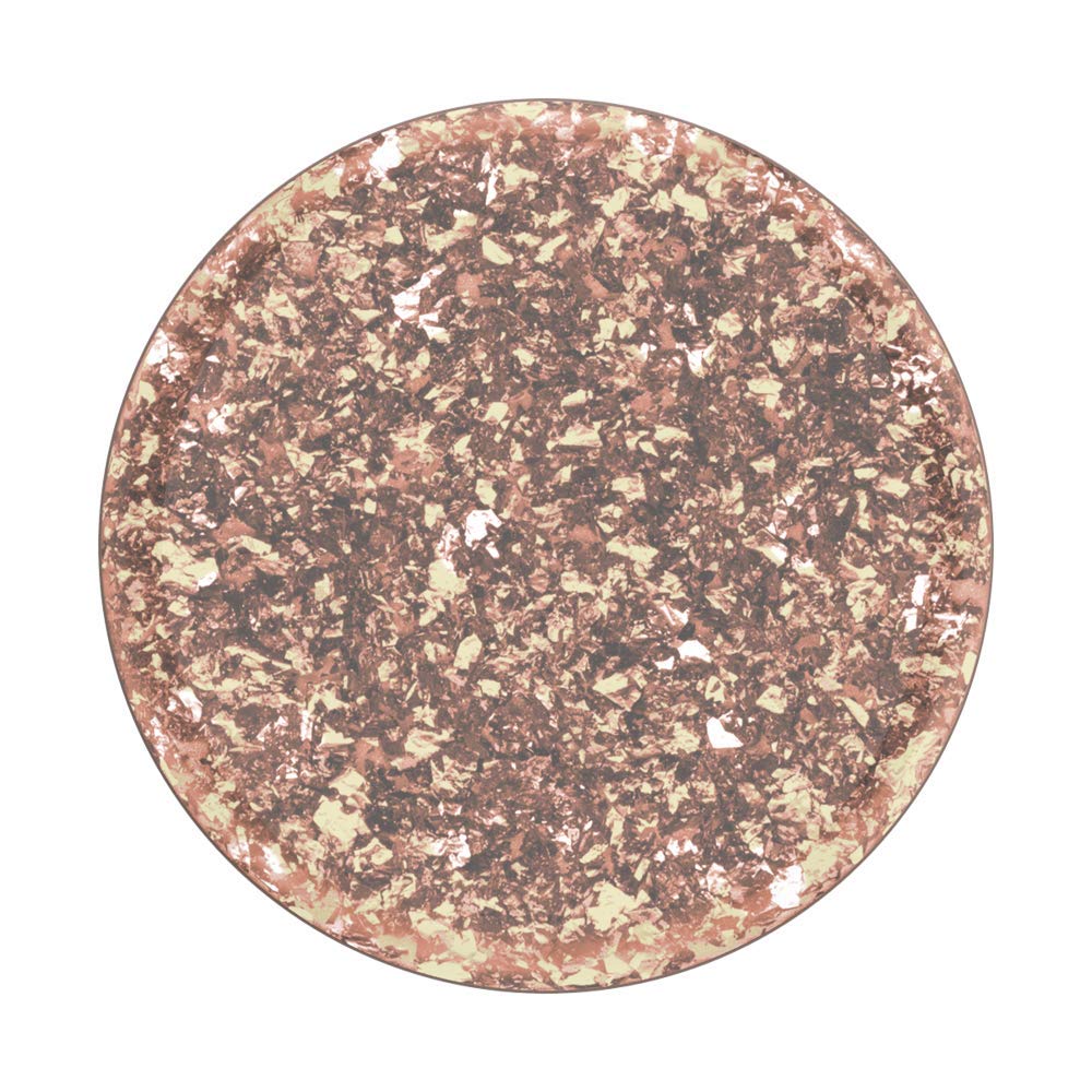 PopSockets - Empuñadura para teléfono con Soporte expandible, Purpurina, Confeti de Aluminio, Oro Rosa