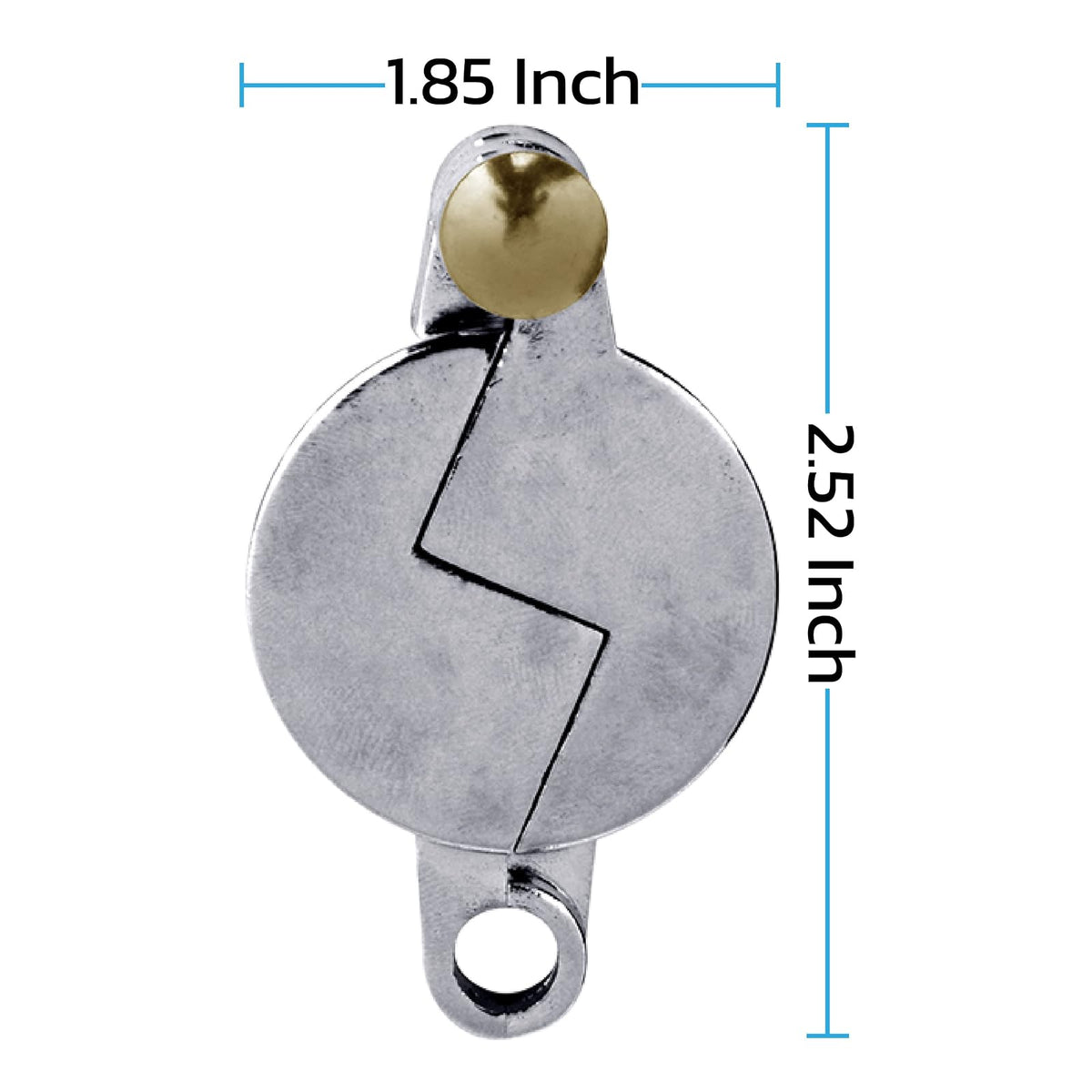 Nuset Cerradura de Llave de Agua Cromo Babero Manguera 3/4 Pulgadas
