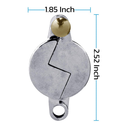 Nuset Cerradura de Llave de Agua Cromo Babero Manguera 3/4 Pulgadas