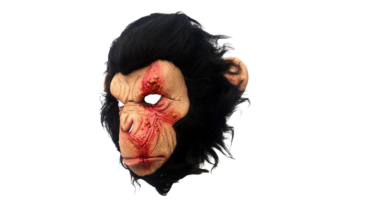 Infected Chimp, Máscara de Mono Chimpancé Infectado, Máscaras de Animales Monos Ideales para Halloween y Fiestas de Disfraces