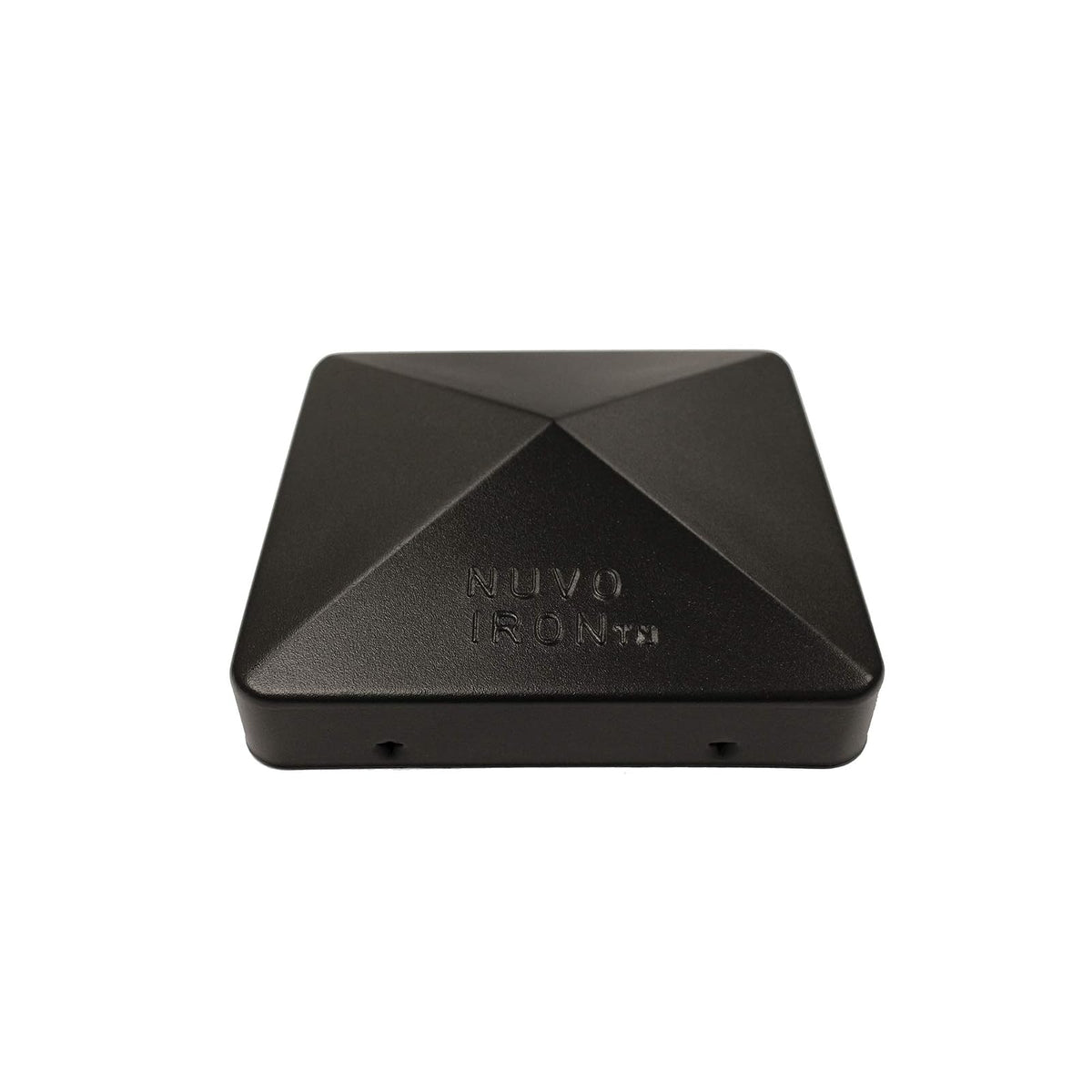 Nuvo Iron US-PCP12BLK US-6 Eazy Pyramid Cap 6 x 6 pulgadas (se adapta a más de 6 x 6 pulgadas, postes cuadrados nominales de EE. UU.), negro