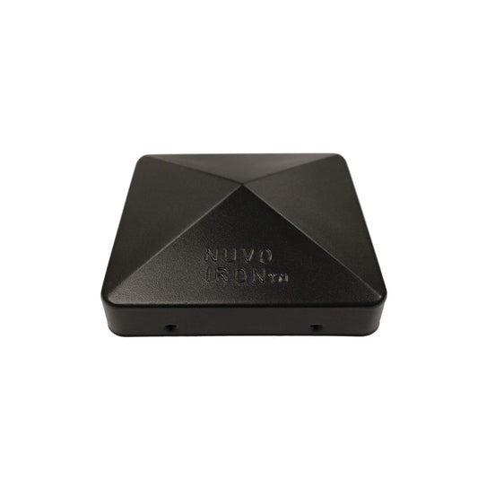 Nuvo Iron US-PCP12BLK US-6 Eazy Pyramid Cap 6 x 6 pulgadas (se adapta a más de 6 x 6 pulgadas, postes cuadrados nominales de EE. UU.), negro