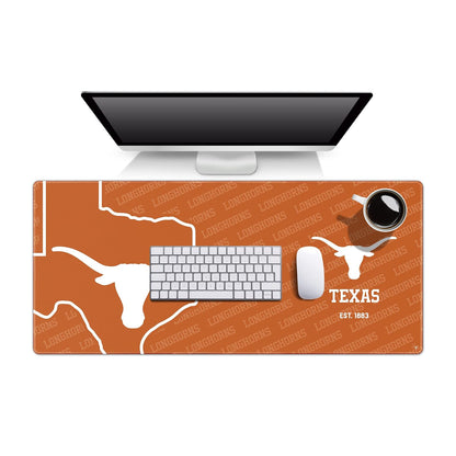 YouTheFan NCAA Florida State Seminoles Logo Series Desk Pad, Team Colors - Texas Longhorns