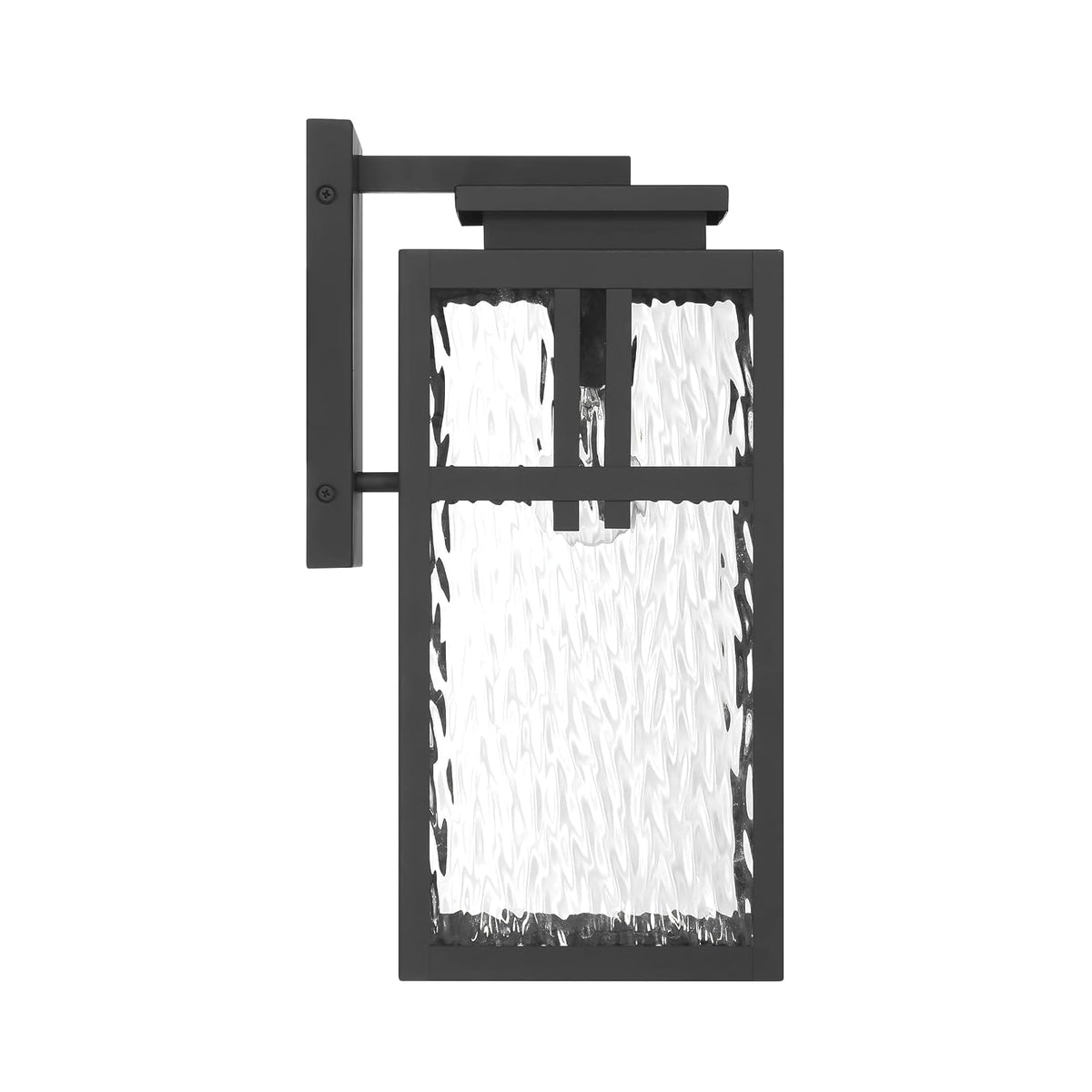 Hunter Fan, Colgante de pared Aspenbrook Negro Mate para Exterior 1 Luz, 17 pulgadas