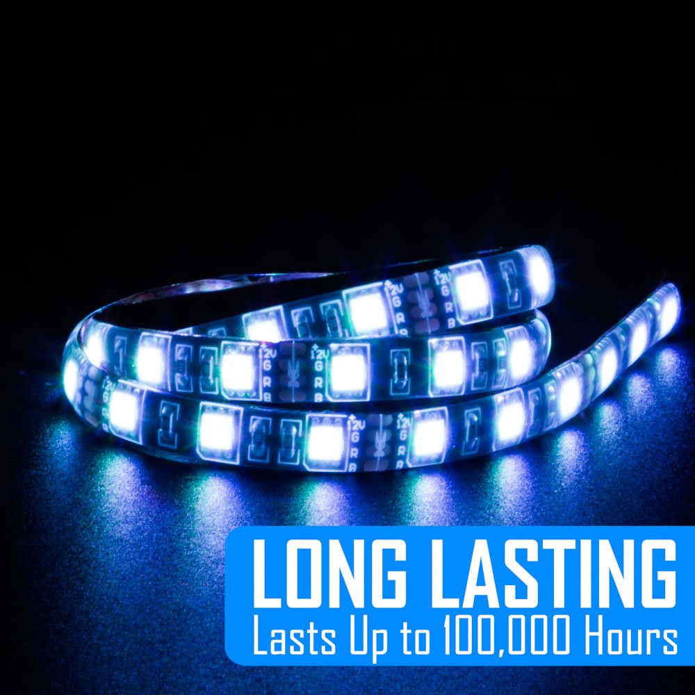 Kingwin Tira de luces LED RGB, 24 pulgadas, para carcasa de PC, laptop, hogar y oficina. LED SMD 5050 ultrabrillantes, compatible con Asus Aura RGB