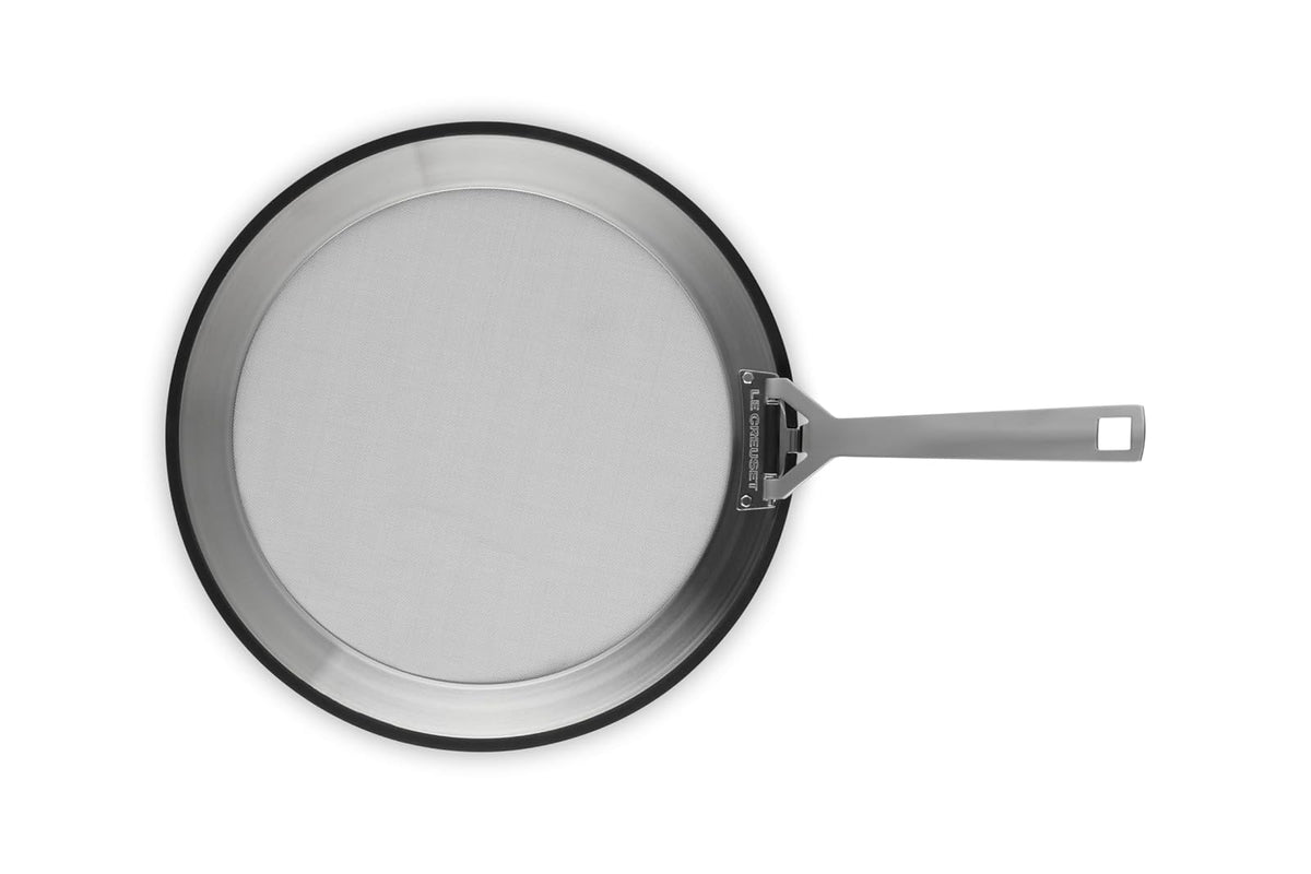 Le Creuset - Protector de salpicaduras de acero inoxidable, 26 cm - 30 cm