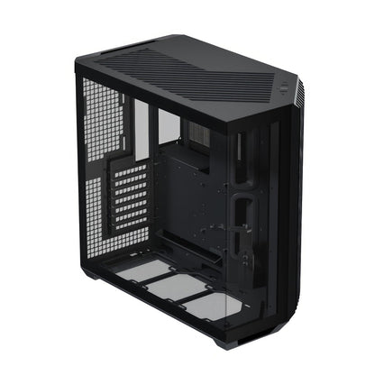 APNX V1 Gabinete ATX Dual Tone con Panel de Cristal para RGB - negro - Placa frontal estándar